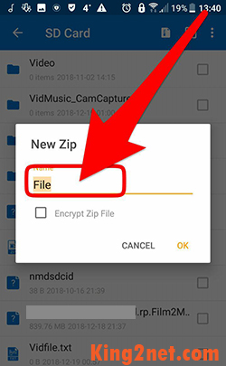 نحوه رمز‌گذاری فایل های فشرده با برنامه WinZip اندروید
